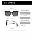 Korean fashion sunglasses UV protection big square frame retro luxury high quality optical filter men and women-YV. 