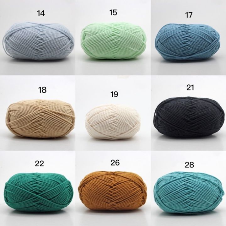 %F0%9F%87%B9%F0%9F%87%ADThai%20(YM)%20milk%20cotton%20yarn%204ply/%2050%20color,%20weight%2050g,%20yarn%20for%20creating%20beautiful%20clothes%20pattern%20-%20Image%204
