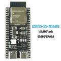 ESP32-S3 Development Board 2.4G Wifi Module for Arduino ESP IDF ESP32-S3WROOM1 N8R2 N16R8 44Pin Type-C 8M PSRAM ESP32 S3. 