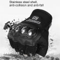 Summer Fingerless Motorcycle Gloves Steel Protective Breathable Motorbike Half Finger Gloves Dirt Bike Cycling Moto Guantes. 