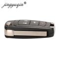 jingyuqin 10pcs/lot 2/3/4 Buttons Remote Control Fob Flip Folding Key For Chevrolet Lova Sail Aveo Cruze 315/433Mhz PCF7937E.