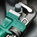 Heavy Duty Carbon Steel Straight Pipe Wrench 10", 12", 14", 18" Pipe Plier Universal Industrial Adjustable Plumbing Hand Wrench. 