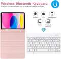 iPad Mini 6 Keyboard Case with Mouse,iPad Mini 2021 Detachable Wireless Bluetooth Keyboard Pencil Holder Slim Leather Smart Cover (iPad Mini 6(8.3 inch), (pink). 