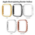 For Apple Watch 45mm 41mm 38mm 42mm 40mm 44mm Plated Skeleton Cover Hard PC Bumper Case Frame for iWatch SE 8 7 6 5 4 3 2 1 Case. 