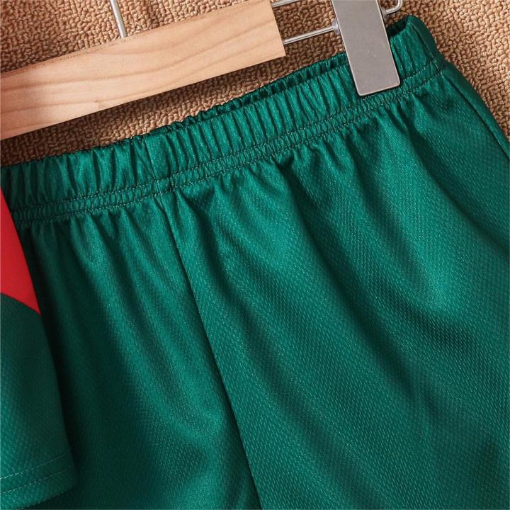 2025%20Youth%20and%20Children%20Red%20and%20Green%20Splicing%20Color%20No.%207%20Legend%20Quick-drying%20Sports%20Football%20Suit%20Set%20-%20Image%206
