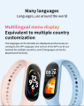 M7 smart watch intelligent heart rate monitor pedometer fitness social function M7 color touch screen suitable for gift. 