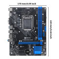 SOYO H81M Gaming Motherboard Dual Channel DDR3 M.2 NVME PCIEx16 HDMI VGA Interface LGA 1150 Supports Intel Core 4th Gen CPU.