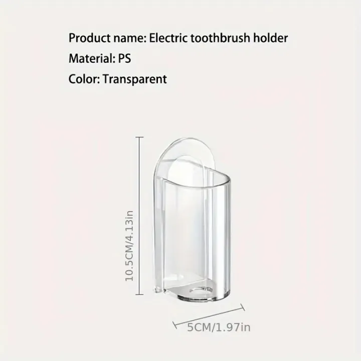 Non%20Perforated%20Toothbrush%20Holder%20Electric%20Toothbrush%20Base%20Space%20Saving%20Wall%20Mounted%20Toothbrush%20Holder%20Bathroom%20Accessory%20-%20Image%205