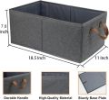 Large Capacity Storage Bins Closet Organizer System, Sturdy Foldable Storage Boxes for Organizing Clothing, Sheets, Toys, Books - Shelf Organizer Shelves Basket Storage Bin. 