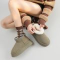 Winter Women Short Plush Warm Snow Boots Casual Shoes New Suede Fur Chelsea Ankle Boots Flats Platform Ladies Shoes Botas.