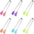 5PCS Mini Tong, Hand Shape Silicone Food Tongs, 5Inch Kid Tongs for Sugar Cubes Kitchen Tongs Perfect for Kids.