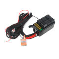 12V LED 6 Gang Switch Panel 600W-1200W Circuit Control Relay System Box Slim Touch Control Panel for Boat Jeep UTV Caravan.