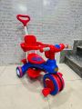 Kids Tricycle with Handle , Rubber Wheels , Fiber Seat. 