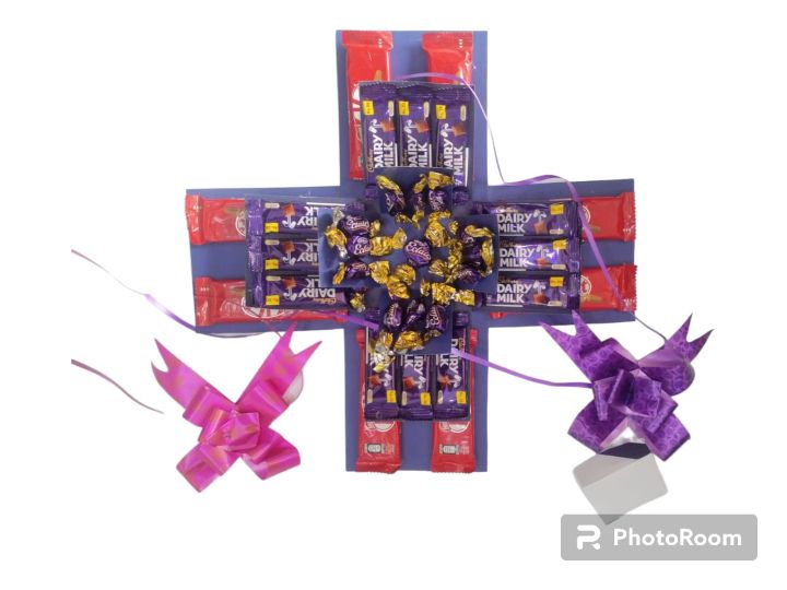 Red dairy milk chocolate gift box