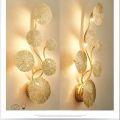 wall lamp Fancy wall lamp Gold Lotus Leaf Wall Lamp. 