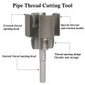 Portable PVC Integrated Pipe Thread Cutting Tool Thread Trimming and Angle Bolt Repair Tool for Home Repair DIY Upgrades. 