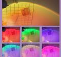 Space themed night light LED Astronaut Sunset light Rainbow Projection Night Light. 