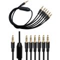 3.5mm Headphone Jack Splitter Audio Cable 3.5mm Cable 1 Male to 2/3/4/5/6 male AUX Cable Splitter Adapter For Computer Headset. 