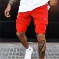 Summer printing Breathable 2 In 1 Shorts Men gyms Fitness Running Shorts Quick Dry Male Shorts mesh Bodybuilding Short Pants.