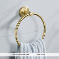 Bathroom Towel Ring Hook Hardware Accessories Storage Holder 304 Stainless Steel Hand Towel Holder Modern Round Towel Hanger.