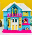 Doll House - Beauty Villa Set For Kids - Lovely Pink Doll House - Doll House For Girls - Pink Color Doll Play House. 