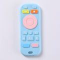 Baby silicone remote control teether baby anti-eating hand teething stick cartoon soothing bite toys. 