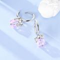 Original 925 Sterling Silver Hoop Earrings Luxury Firefly Ear Pendant Hoop Earrings For Women Girl Party Wedding Jewelry .
