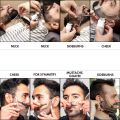2pcs/set Multifunktional Men's Beard Shaping Tool Template, Beard Guide Shaper with Inbuilt Comb, Multi-liner Edges Shave for Cu. 