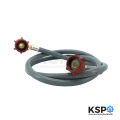 Washing machine inlet line, good water inlet, 1.5m long front lid, 2-sided threaded joints (red stopper), washing machine parts. 