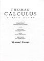 Thomas Calculus 11th Edition by George B Thomas. 