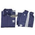Sports Tracksuit for Boys and Girls, Zip Up Collar, Trinda Material, Orange and Parrot Green, Sizes 24-36. 