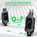 Wireless Microphone System XLR Mic Converter Adapter UHF Automatic Transmitter Setup For Condenser Dynamic Mic. 