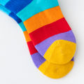 5 Pairs Girl's Rainbow Pattern Socks Cotton Comfortable Breathable Soft Kids Socks. 