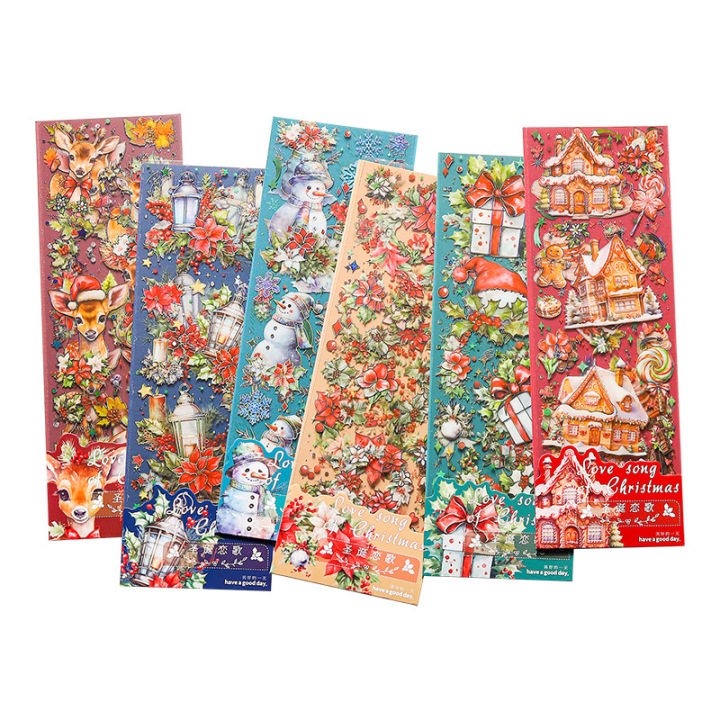 2%20pcs%20INS%20Bronzing%20Christmas%20flat%20Stickers%20aesthetic%20Decorative%20Diary%20Scrapbooking%20Stickers%20Festival%20Birthday%20Party%20Gift%20Labels%20-%20Image%205