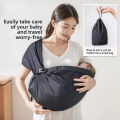 Portable and Storable Baby Carrier Waist Front Carry Swaddle Sling Infant Kid Wrap Ergonomic BackBelt for Newborn Baby.