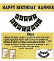 Birthday Decoration Items - Huge 63 Pcs, Happy Birthday Decoration Kit. 