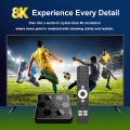 Velec Android 16 TV Box4+32GB 8K Ultra HD Decoding Voice Remote Media Player for Home Entertainment Supports Netflix YouTube.