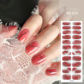 22 Pcs Convenient and Fast Gel Nail Sticker 3d Printed Nail Art Christmas Nail Stickers not need uv lamp. 
