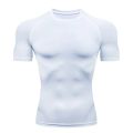 New Men Summer Short Sleeve Fitness T Shirt Running Sport Gym Compression T Shirt Workout Casual High Quality Tops Clothing. 