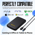 Kodak Portable External Hard Drive HDD P150 5Gbps USB3.0 External Hard Disk 500G 1TB Large-capacity Storage PS4/Xbox/PC.