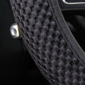 Summer Four Seasons Breathable Massage Comfortable Mesh Cloth Car Steering Wheel Cover Women's Car Accessories Black. 