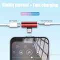 USB Type-C To 3.5 Mm Headphone Metal Adapters Charging Splitter With Aux Audio Jack To Multiple Phone Models Charging/Music/Call. 
