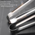 Stainless Steel Grill Tongs Food Clip BBQ Steak Clip Bread Tong Cooking Utensils Party Non-Slip Kitchen Gadgets Accessories.