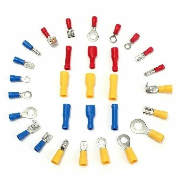 102/280%20pcs%20New%20Insulated%20Cable%20Connector%20Electrical%20Wire%20Crimp%20Spade%20Butt%20Ring%20Fork%20Set%20Ring%20Lugs%20Rolled%20Terminals%20Assorted%20Kit%20-%20Image%206