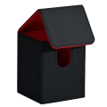 Card Deck Box, Card Case Holds 100+ Sleeved Cards, PU Leather Card Storage Box for Game Trading Cards.