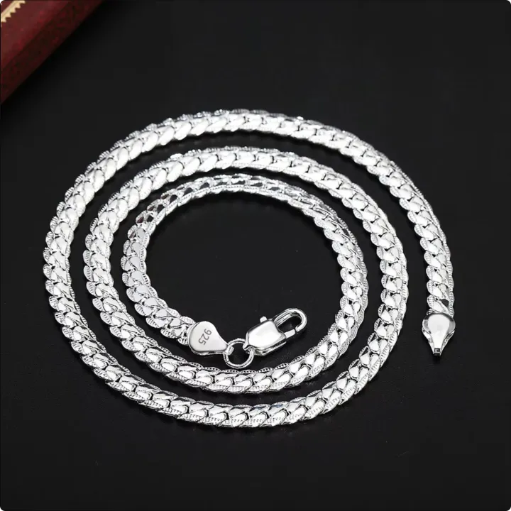 18K%20Gold/Silver%20Color%206mm%20Full%20Sideways%20Necklace%208/18/20/24%20Inch%20Chain%20For%20Woman%20Men%20Fashion%20Wedding%20Engagement%20Jewelry%20-%20Image%206