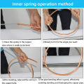Internal Copper Pipe Bending Spring for Air Condition Steel Manual Pipeline Spring Tube Bending Tool 3/4/5/6 Points 10-19mm. 
