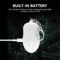 Personal Alarm LED Flashlight Rechargeable Whistle Security Alarm Keychain for Night Running Traveling Elderly Travelling 130dB.