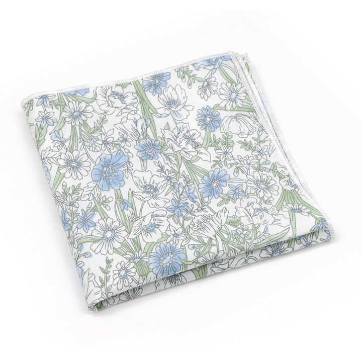 New%20Men's%20Classic%20Cotton%20Handkerchief%20Floral%20Pattern%20Pocket%20Square%20Hanky%20For%20Wedding%20Daily%20Wear%20Groom%20Shirt%20Suit%20Accessory%20%20-%20Image%205