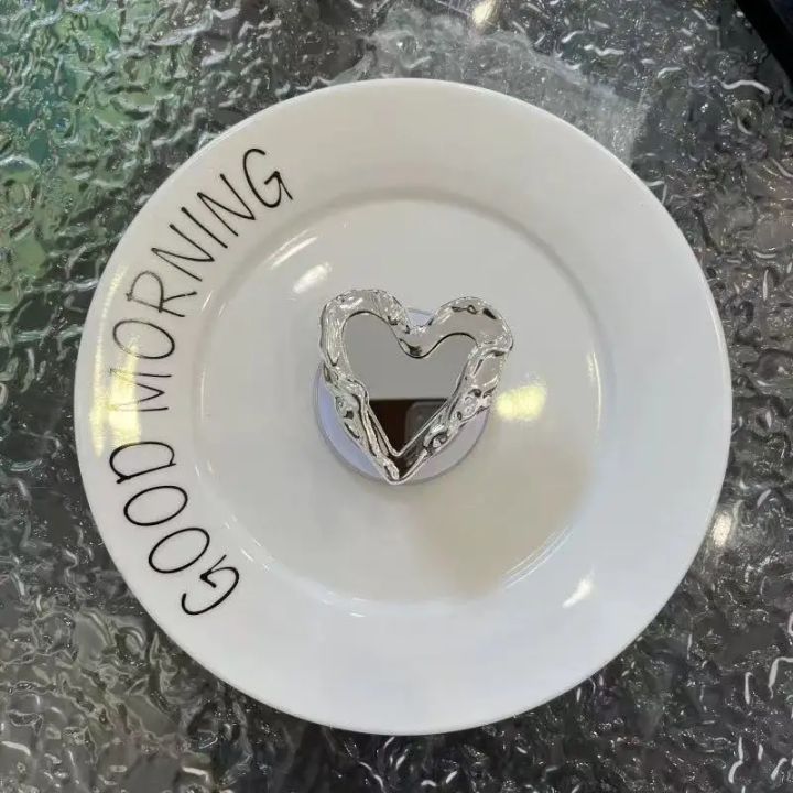 Pleated%20Silver%20Heart%20Mirror%20Magnetic%20Holder%20Grip%20Tok%20Griptok%20Phone%20Stand%20Holder%20Support%20for%20IPhone%2017%20for%20Pad%20Magsafe%20Smart%20Tok%20-%20Image%204